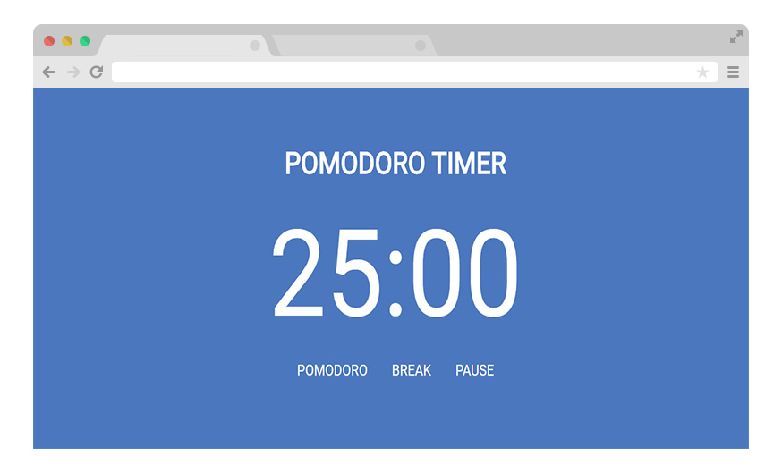 Pomodoro timer portfolio item
